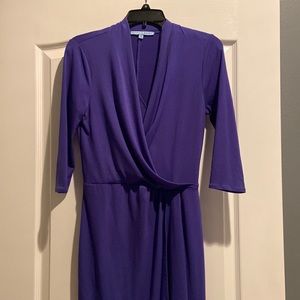 Antonio Melani purpley blue faux wrap dress